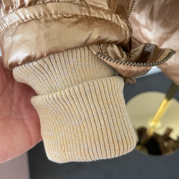 Just Cavalli Gold Puffer Jacket - Picture 7 of 16